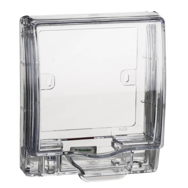 Full-Time Weatherproof Single Gang Socket Cover (Transparent) IP55 - 1