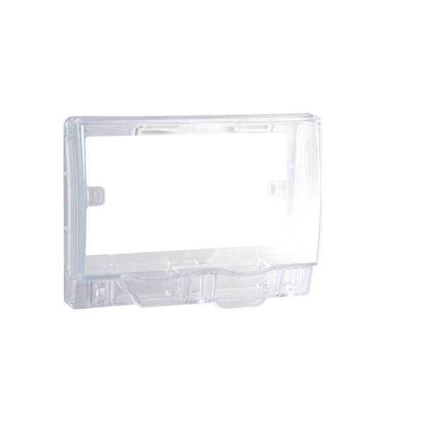 Full-Time Weatherproof Twin Gang Socket Cover (Transparent) IP55 - 1