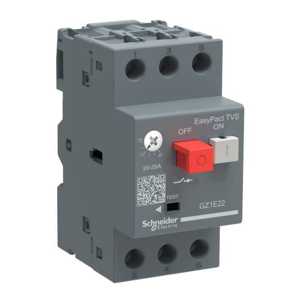 motor circuit breaker GZ1 - 3 poles 3d - 0.40..0.63A - thermomagnetic trip unit - 1