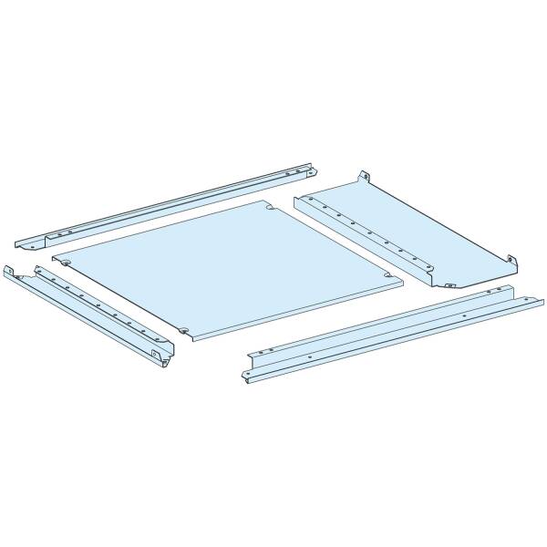 Plain gland plate, PrismaSeT P, IP55, for enclosure W 650+150mm D 400mm - 1