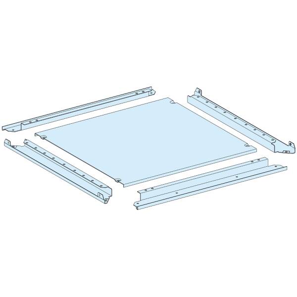 Plain gland plate, PrismaSeT P, IP55, for enclosure W 650mm D 400mm - 1