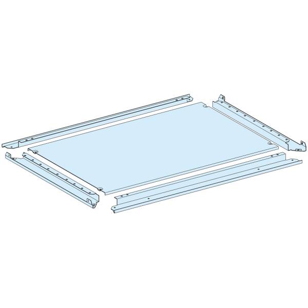 Plain gland plate, PrismaSeT P, IP55, for enclosure W 650mm D 600mm - 1