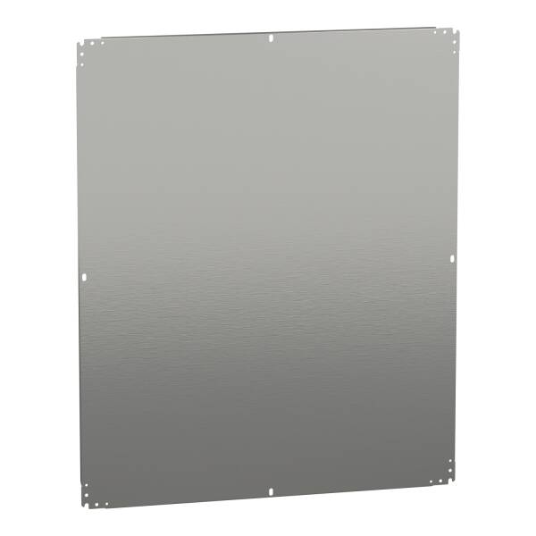 Plain mounting plate H1200xW1000mm Galvanised sheet steel Reversible dimension - 1