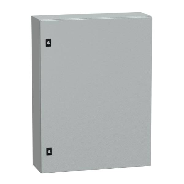 Spacial CRN plain door w/o mount.plate. H800xW600xD200 IP66 IK10 RAL7035.. - 1