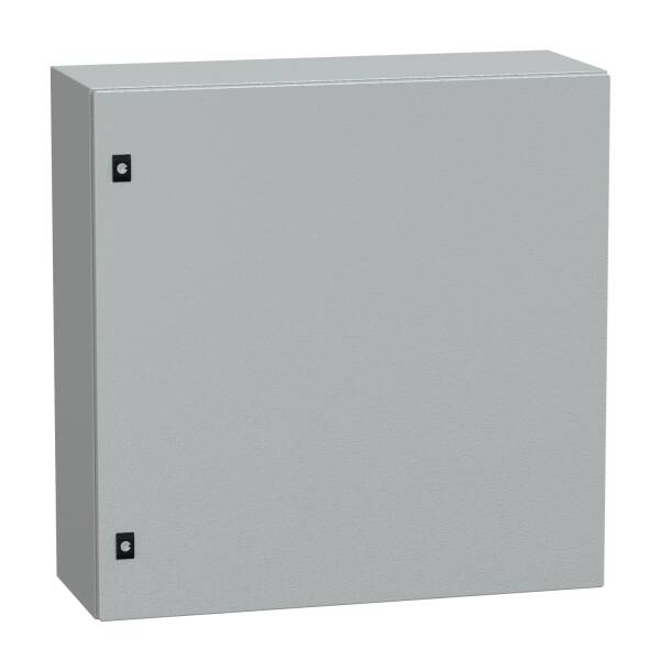 Spacial CRN plain door w/o mount.plate. H800xW800xD300 IP66 IK10 RAL7035.. - 1