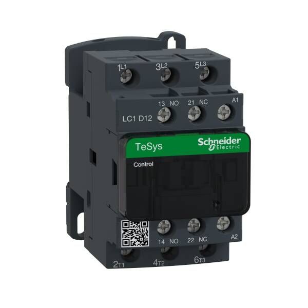 TeSys Deca contactor - 3P(3 NO) - AC-3/AC-3e - <lt/>= 440 V 12 A - 220 V AC coil - 1