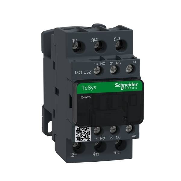 TeSys Deca contactor - 3P(3 NO) - AC-3/AC-3e - <lt/>= 440 V 32 A - 220 V AC coil - 1