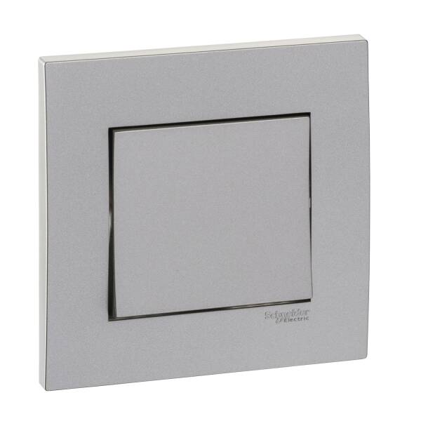 Vivace 16AX 250V 1gang 2Way Switch,Aluminium Silver - 1