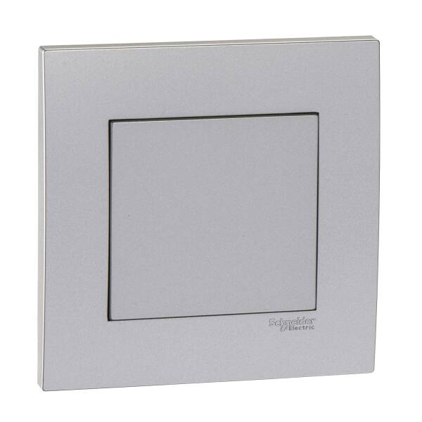 Vivace 1Gang Blank Plate, Aluminium silver - 1